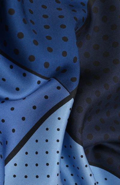 Шелковый платок LANVIN синего цвета по цене 7880 руб., арт. 2427/HANDKERCHIEF, фото 2 Шелковый платок LANVIN, арт. 2427/HANDKERCHIEF, фото 2