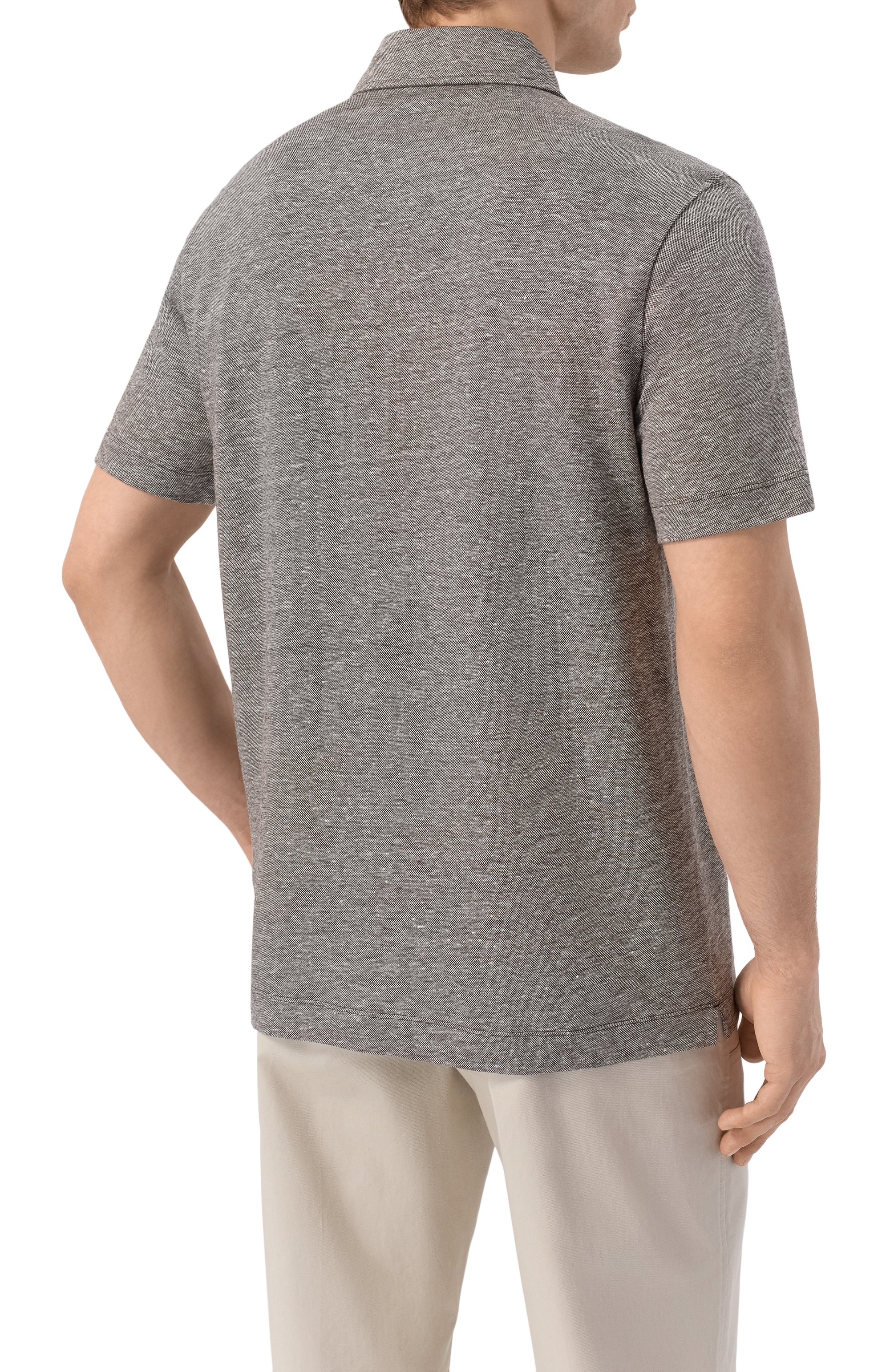 Поло изо льна и хлопка BOSS, арт. 50559147, фото 4