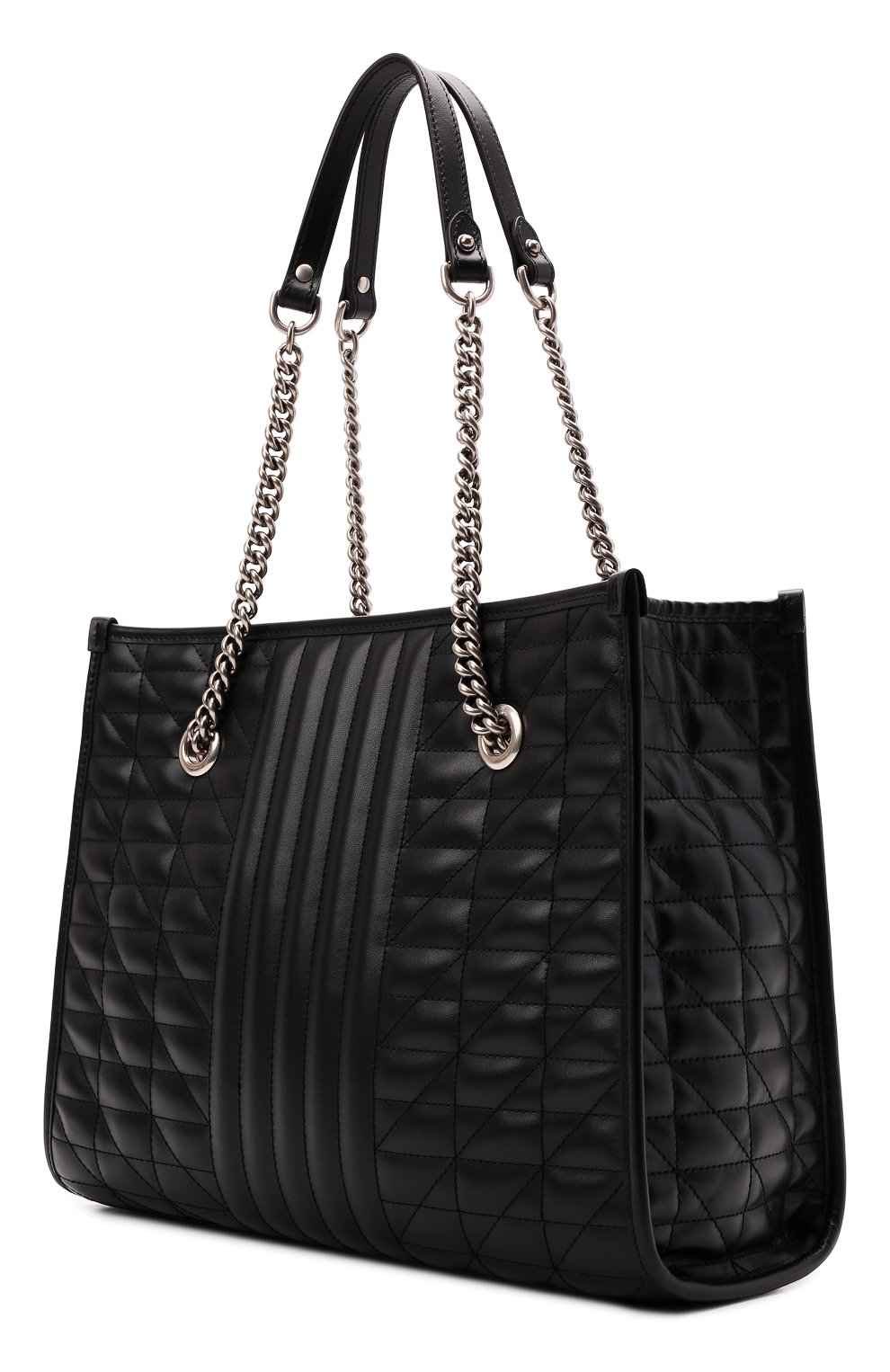 Сумка-тоут gg marmont 2.0 GUCCI черного цвета по цене 309600 руб., арт. 675796/UM8BN, фото 4 Сумка-тоут gg marmont 2.0 GUCCI, арт. 675796/UM8BN, фото 4