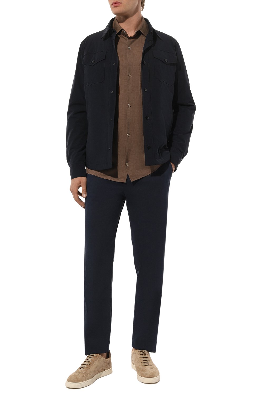 Брюки из хлопка и шелка MARCO PESCAROLO, арт. EV0/4907, фото 2