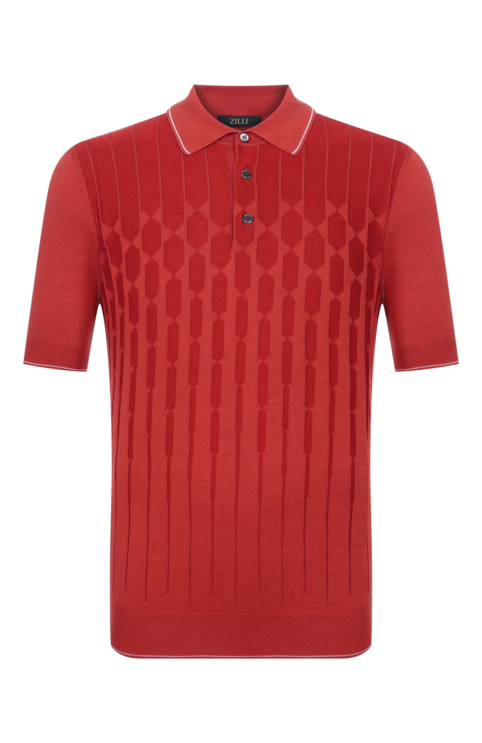 Поло из шелка и хлопка ZILLI, арт. KBP002M0107VCRC00, фото 1