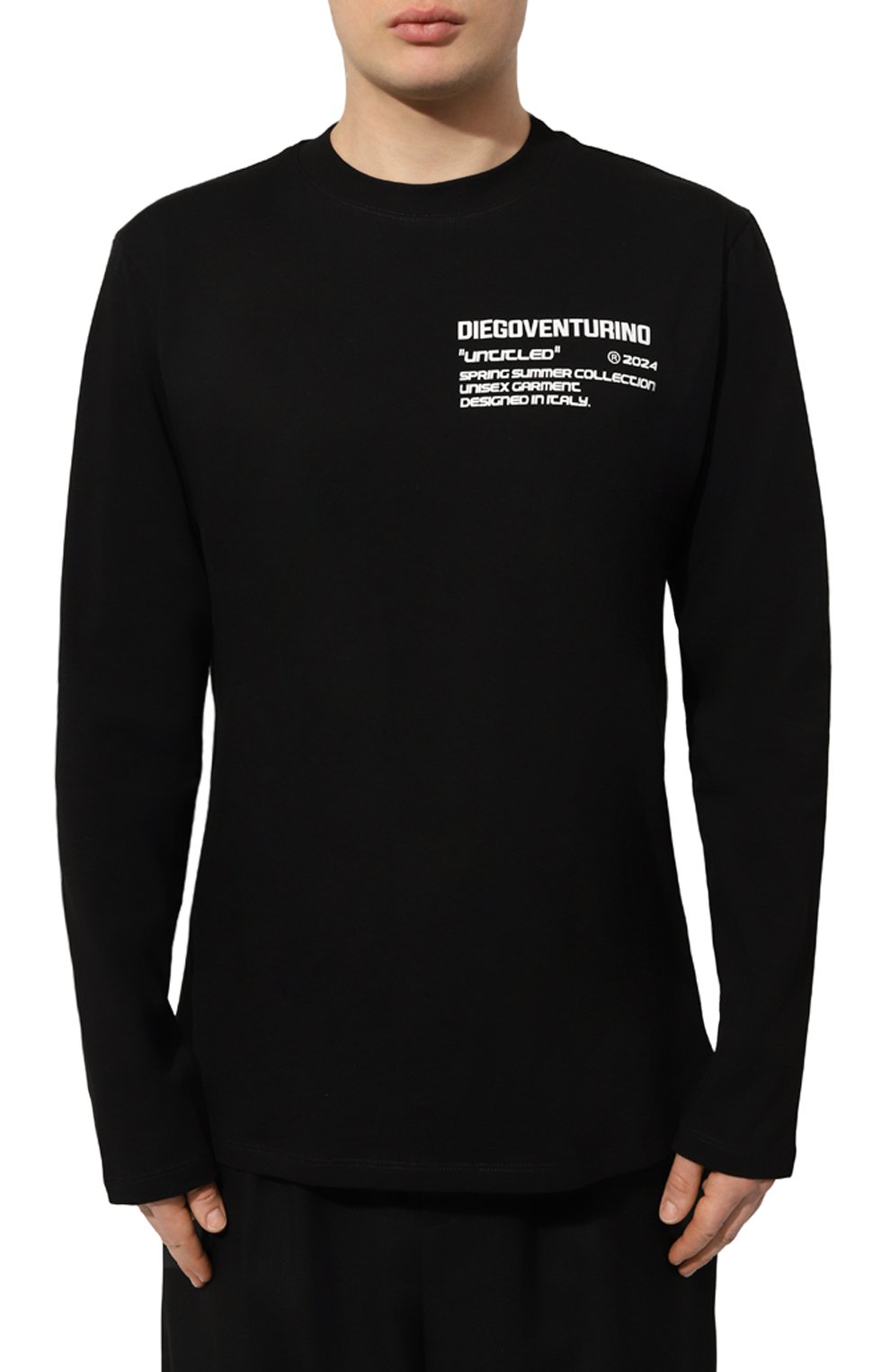Хлопковый лонгслив DIEGO VENTURINO, арт. D3S4TS-MLBASIC2, фото 3