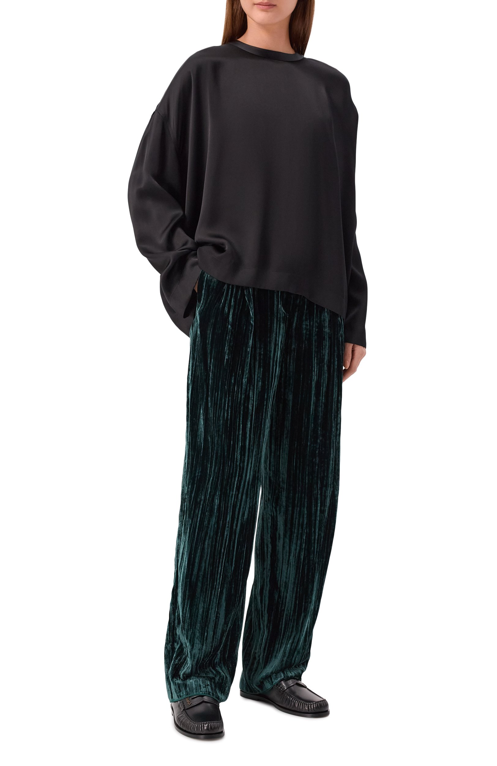 Бархатные брюки EMPORIO ARMANI, арт. EW005561/AF24429, фото 2
