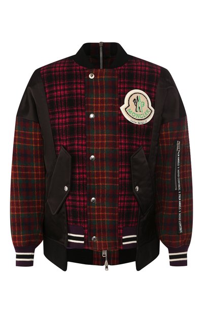 Шерстяной бомбер 8 moncler palm angels MONCLER GENIUS красного цвета по цене 152500 руб., арт. E2-09L-41305-80-54ACA, фото 1 Шерстяной бомбер 8 moncler palm angels MONCLER GENIUS, арт. E2-09L-41305-80-54ACA, фото 1