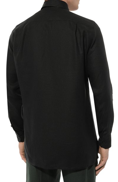 Льняная рубашка KITON, арт. UMC016H08838, фото 4