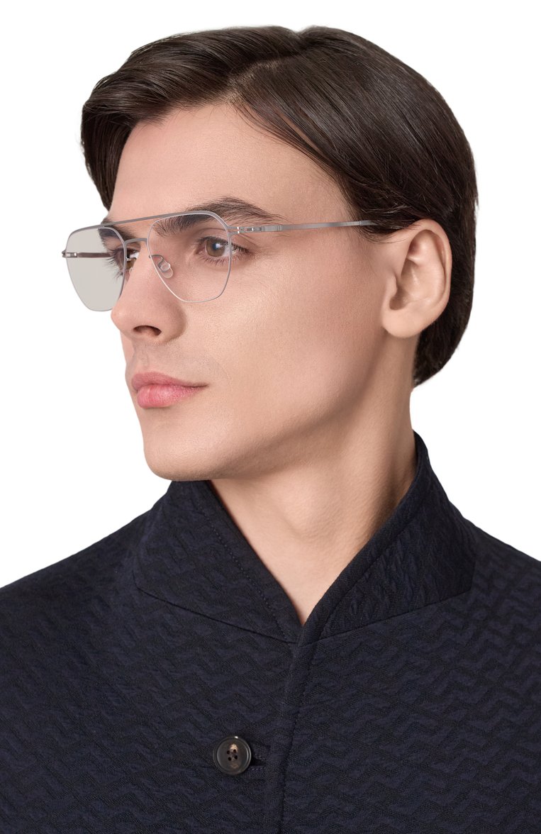 Женские оправа MYKITA серебряного цвета, арт. IMBA/051 | Фото 2 (Региональные ограничения белый список (Axapta Mercury): Не проставлено; Нос: Не проставлено; Тип очков: Оправа; Кросс-КТ: Оправы-унисекс; Материал: Металл; Оптика Гендер: оптика-унисекс)