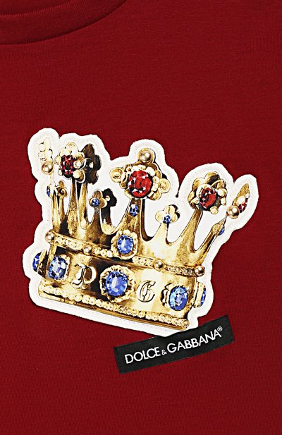 Хлопковая футболка DOLCE & GABBANA, арт. L4JT7N/G7REY/2-6, фото 3