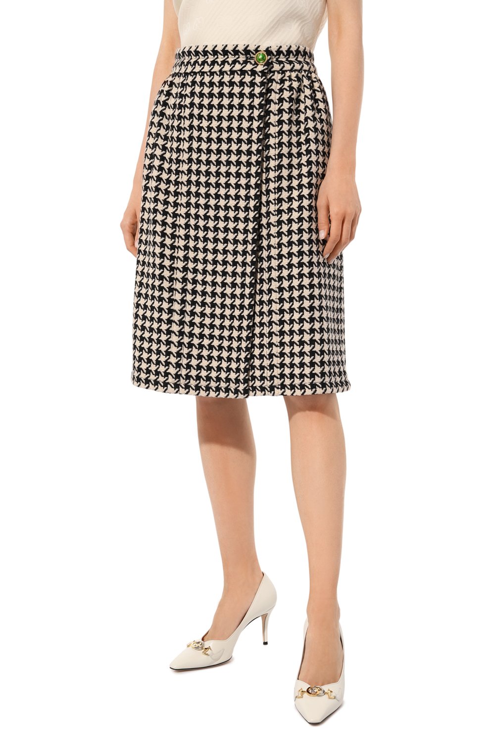 Юбка из шерсти и хлопка GUCCI, арт. 582744 ZACN2, фото 3