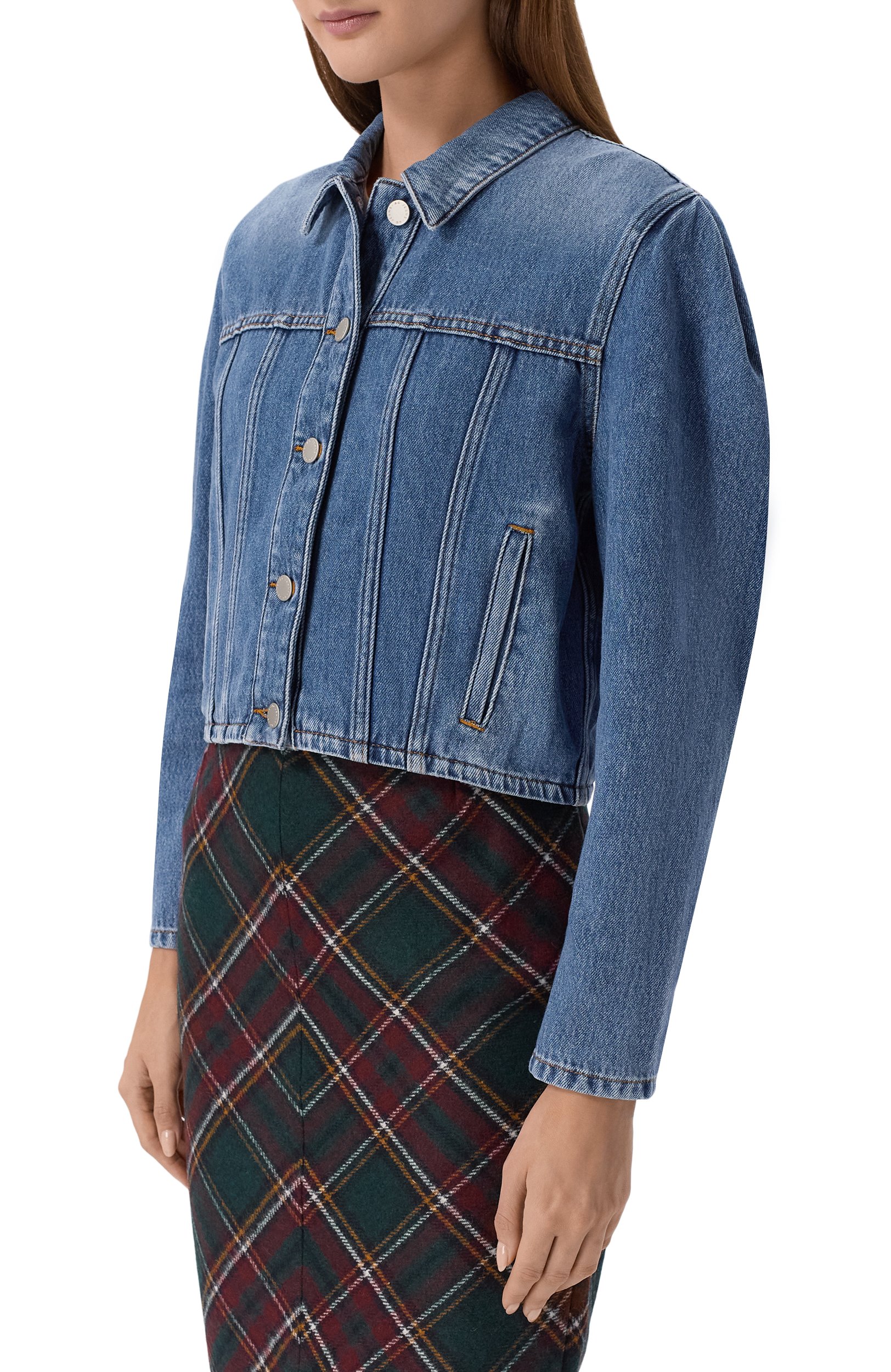 Джинсовая куртка detroit AG ADRIANO GOLDSCHMIED, арт. W0206-171/DETR0IT-CR0PPED JACKET, фото 3