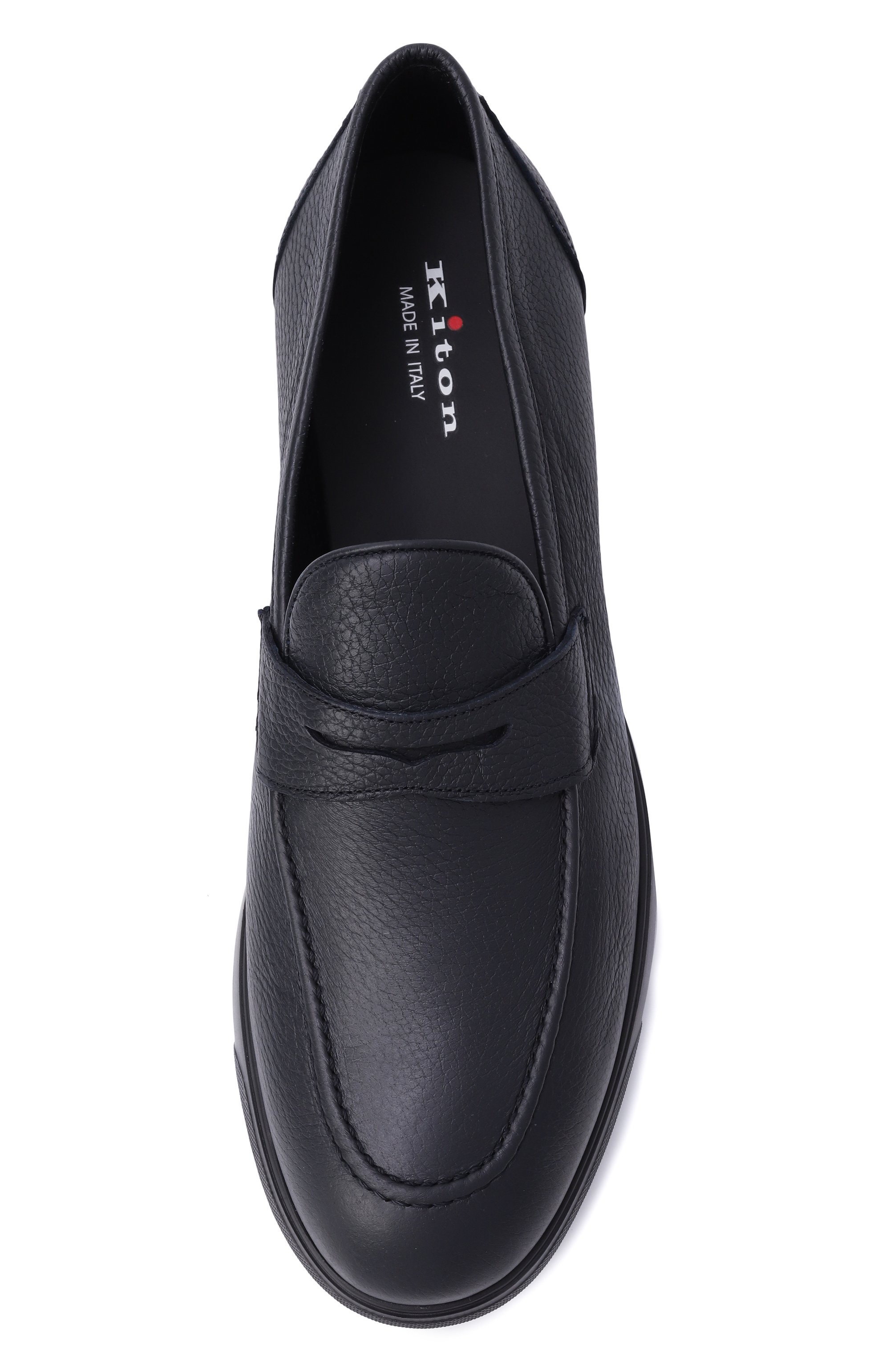 Кожаные пенни-лоферы KITON, арт. USSA103N0012602, фото 6