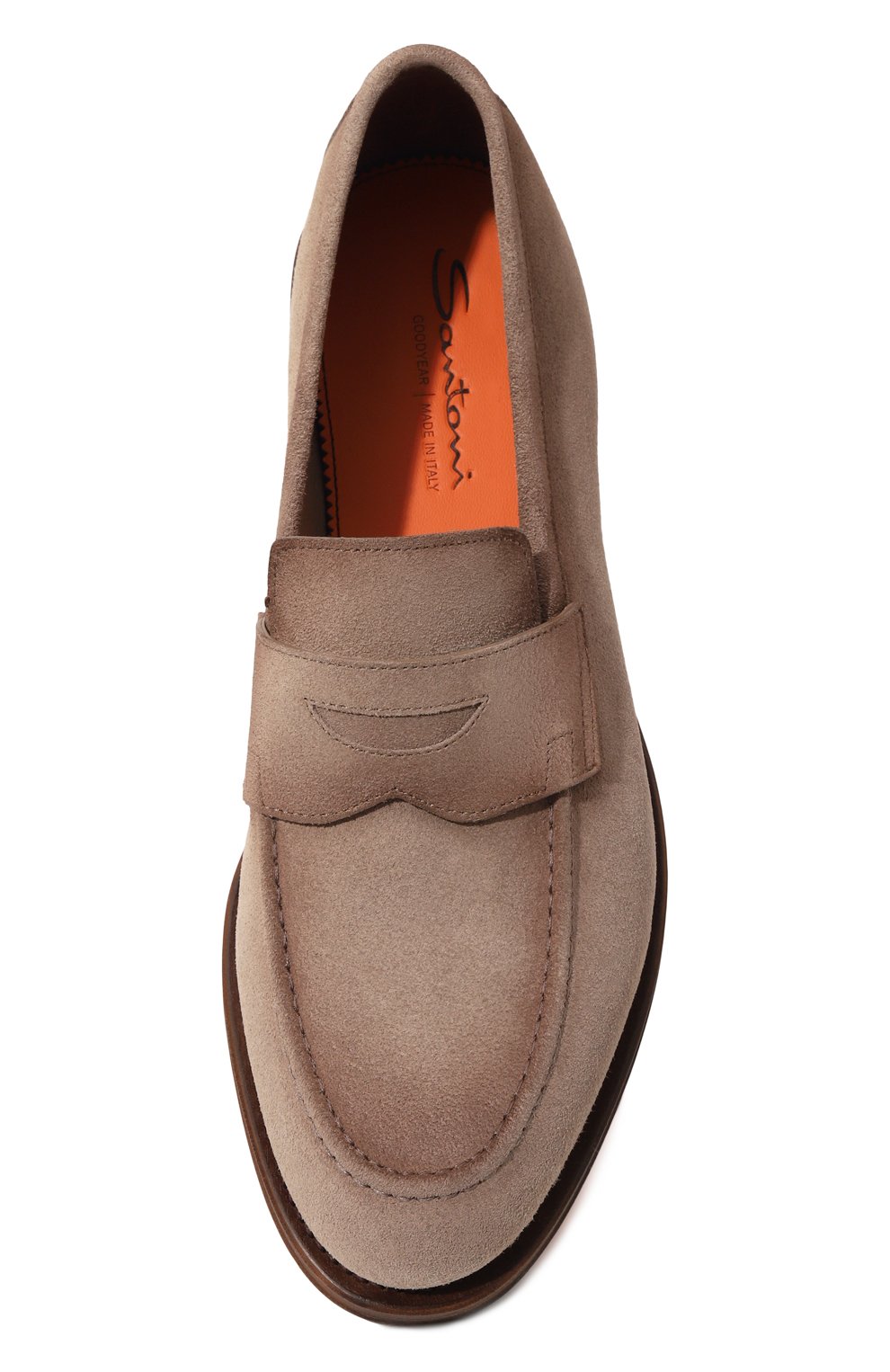 Замшевые пенни-лоферы hill SANTONI, арт. MCHG18750PC6SSG5E82, фото 6