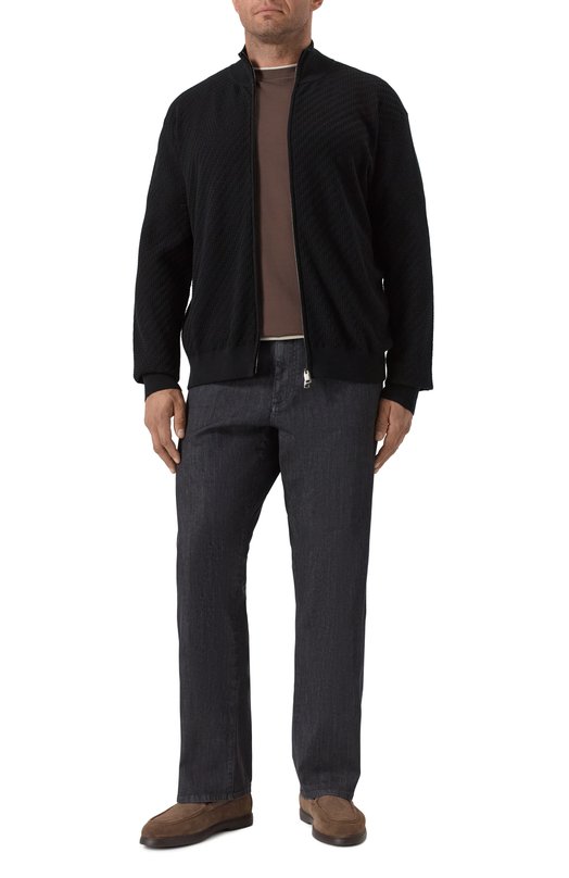 Хлопковая футболка Brunello Cucinelli M0B137427W Коричневый  M0B137427W Фото 2