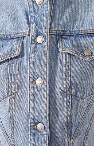 Джинсовая куртка ALEXANDER MCQUEEN синего цвета по цене 179500 руб., арт. 605350/QMAAP, фото 5 Джинсовая куртка ALEXANDER MCQUEEN, арт. 605350/QMAAP, фото 5