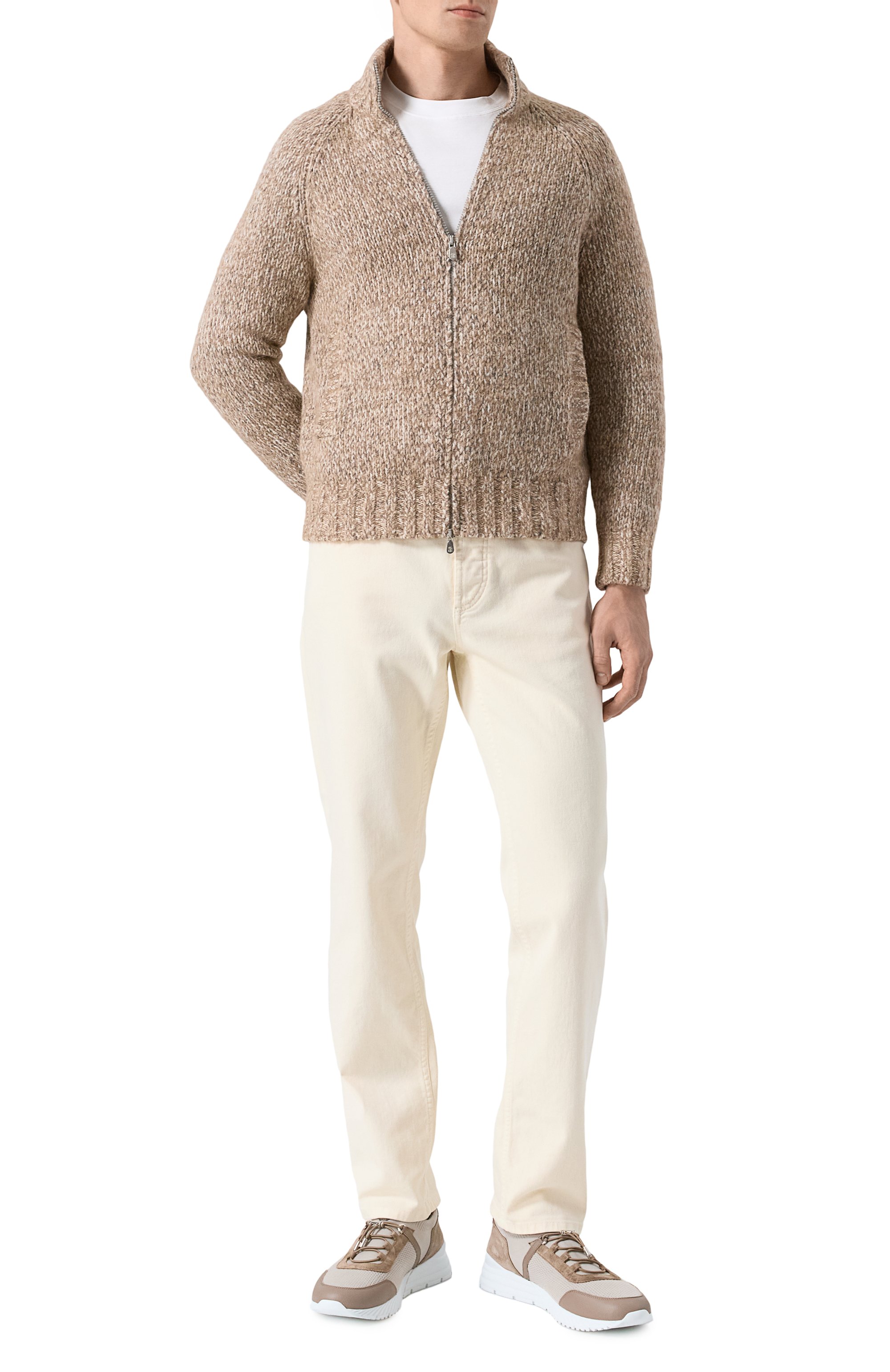 Кардиган из шерсти и хлопка BRUNELLO CUCINELLI, арт. MSS300716, фото 2