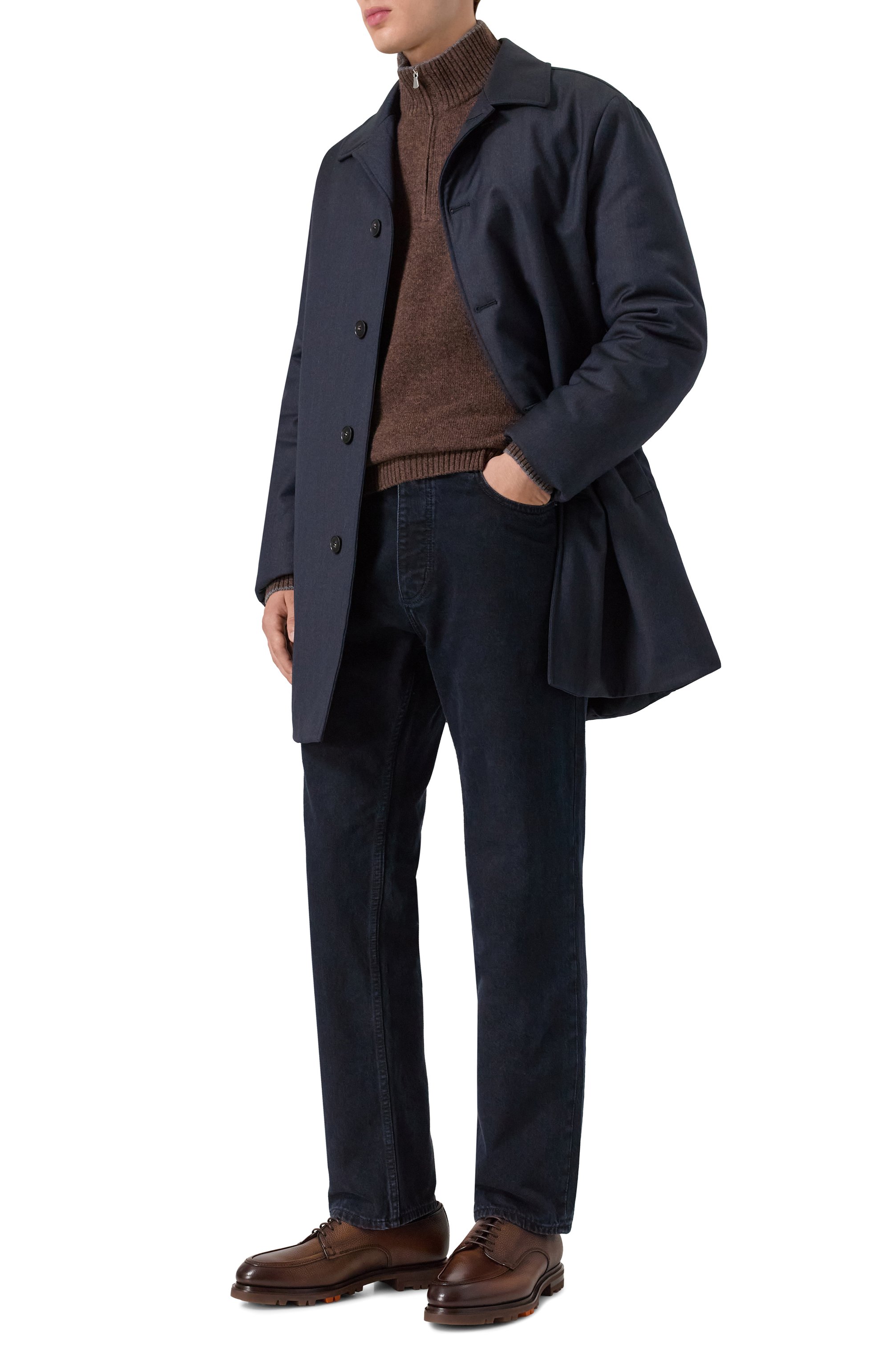 Кожаные дерби colin rock SANTONI, арт. MCCG18855SM4GPGL, фото 2