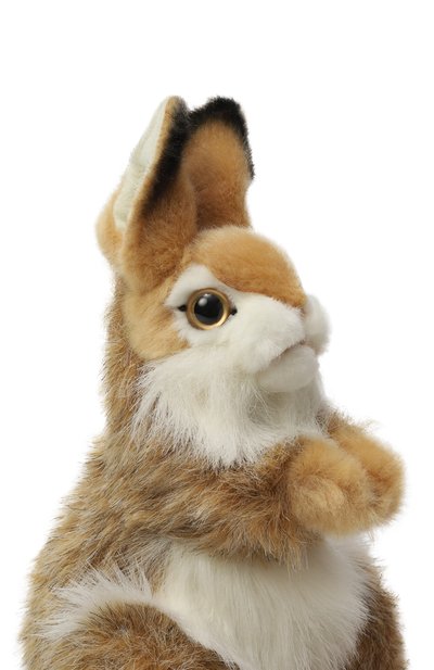 Мягкая игрушка кролик HANSA коричневого цвета по цене 4870 руб., арт. 7449, фото 4 Мягкая игрушка кролик HANSA, арт. 7449, фото 4