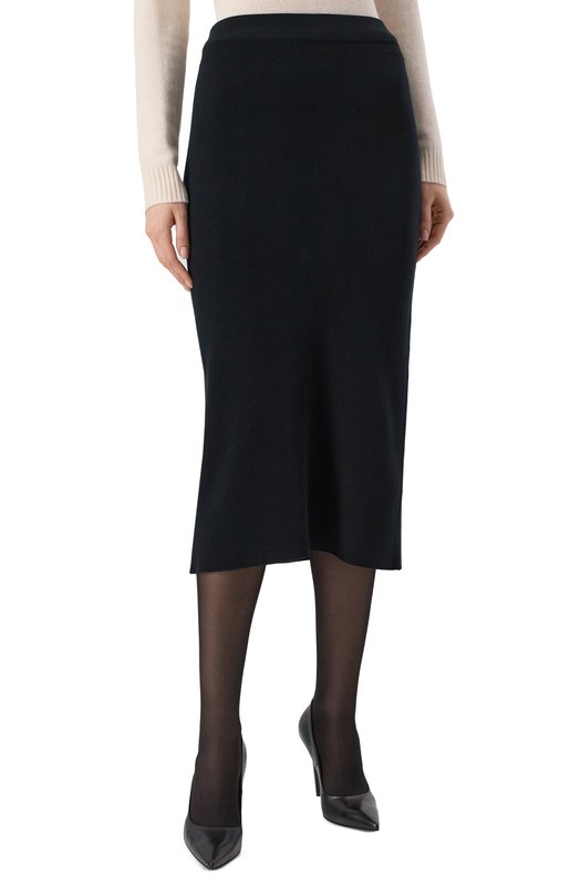 Юбка из вискозы Weekend Max Mara LENA Чёрный  LENA Фото 3