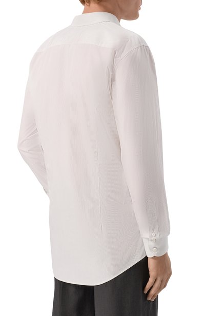 Хлопковая рубашка DSQUARED2 белого цвета по цене 69950 руб., арт. S74DM1053/D35520, фото 4 Хлопковая рубашка DSQUARED2, арт. S74DM1053/D35520, фото 4