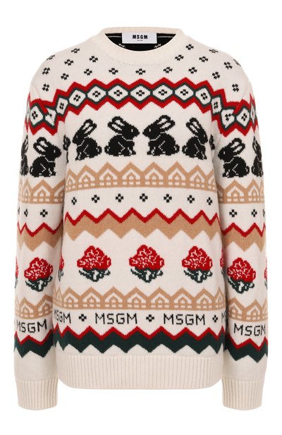 Женский свитер из шерсти и кашемира MSGM, арт. 3941MDM224/257750