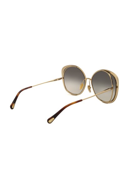 Солнцезащитные очки CHLOÉ коричневого цвета по цене 44300 руб., арт. CH0036S 001, фото 4 Солнцезащитные очки CHLOÉ, арт. CH0036S 001, фото 4