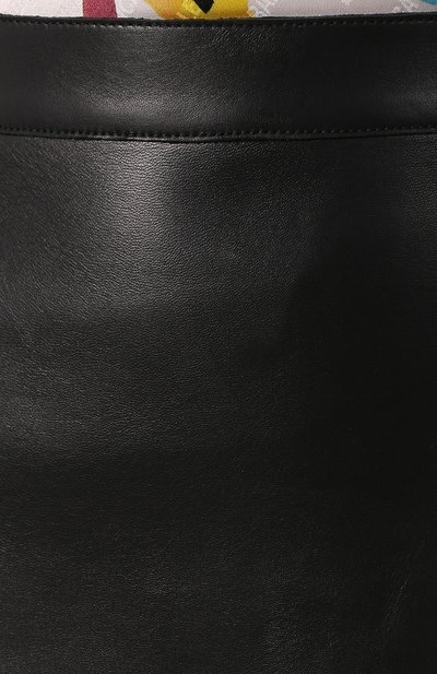 Кожаная юбка DSQUARED2 черного цвета по цене 158500 руб., арт. S75MA0676/SX9477, фото 5 Кожаная юбка DSQUARED2, арт. S75MA0676/SX9477, фото 5