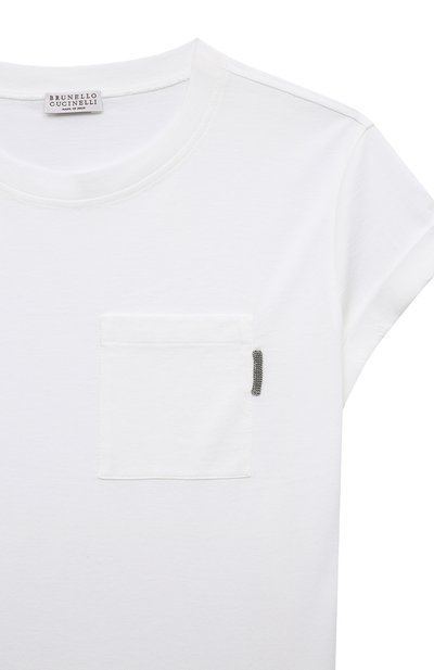 Хлопковая футболка BRUNELLO CUCINELLI, арт. B0A45T047C, фото 3