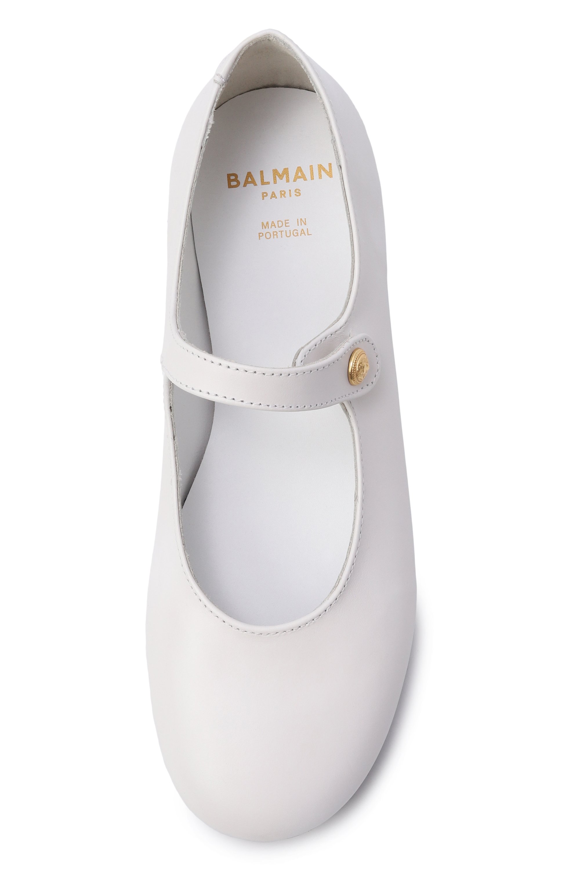 Кожаные балетки BALMAIN, арт. BY0A16, фото 4