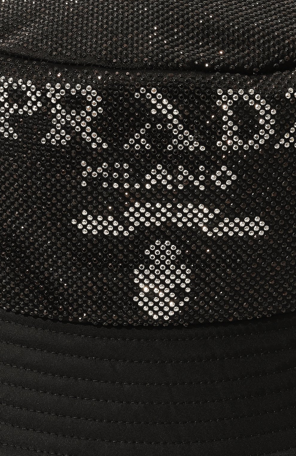 Панама с отделкой стразами PRADA черного цвета по цене 88000 руб., арт. 2HC137-2D0S-F0002, фото 4 Панама с отделкой стразами PRADA, арт. 2HC137-2D0S-F0002, фото 4