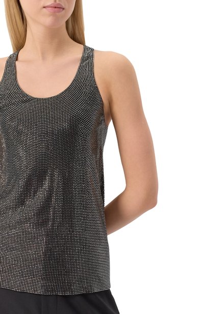 Топ с отделкой стразами GIUSEPPE DI MORABITO, арт. 04SST0317FC 04428, фото 5