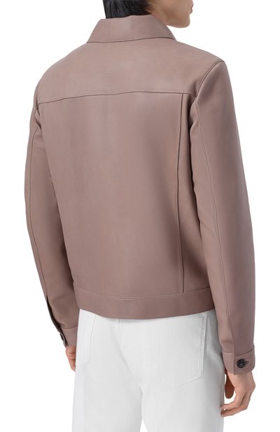 Кожаная куртка MVST темно-бежевого цвета по цене 256000 руб., арт. M26.2PM.L902/54411-NAPPA GRAND DELUX, фото 4 Кожаная куртка MVST, арт. M26.2PM.L902/54411-NAPPA GRAND DELUX, фото 4