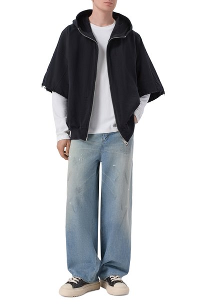 Хлопковая толстовка ANDREA YA'AQOV черного цвета по цене 58050 руб., арт. 26MFEP27, фото 2 Хлопковая толстовка ANDREA YA'AQOV, арт. 26MFEP27, фото 2