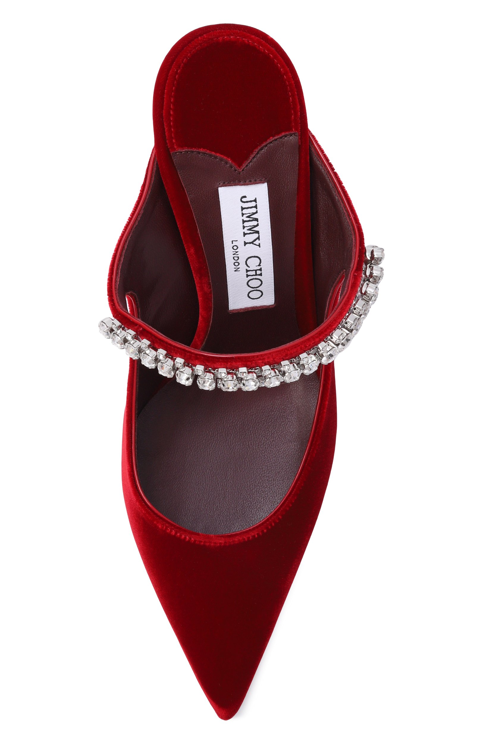 Бархатные мюли bing 100 JIMMY CHOO, арт. BING100VEL, фото 6