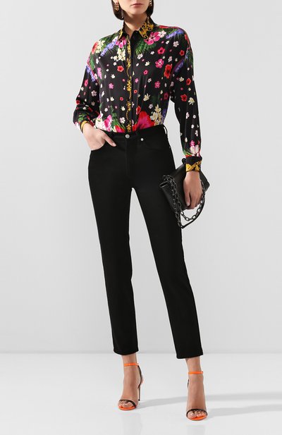 Рубашка из вискозы VERSACE JEANS COUTURE разноцветного цвета по цене 48950 руб., арт. B0HVA609-VDP208/S0671, фото 2 Рубашка из вискозы VERSACE JEANS COUTURE, арт. B0HVA609-VDP208/S0671, фото 2