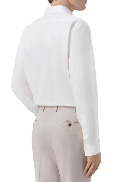 Хлопковая сорочка HUGO белого цвета по цене 16500 руб., арт. 50554768, фото 4 Хлопковая сорочка HUGO, арт. 50554768, фото 4