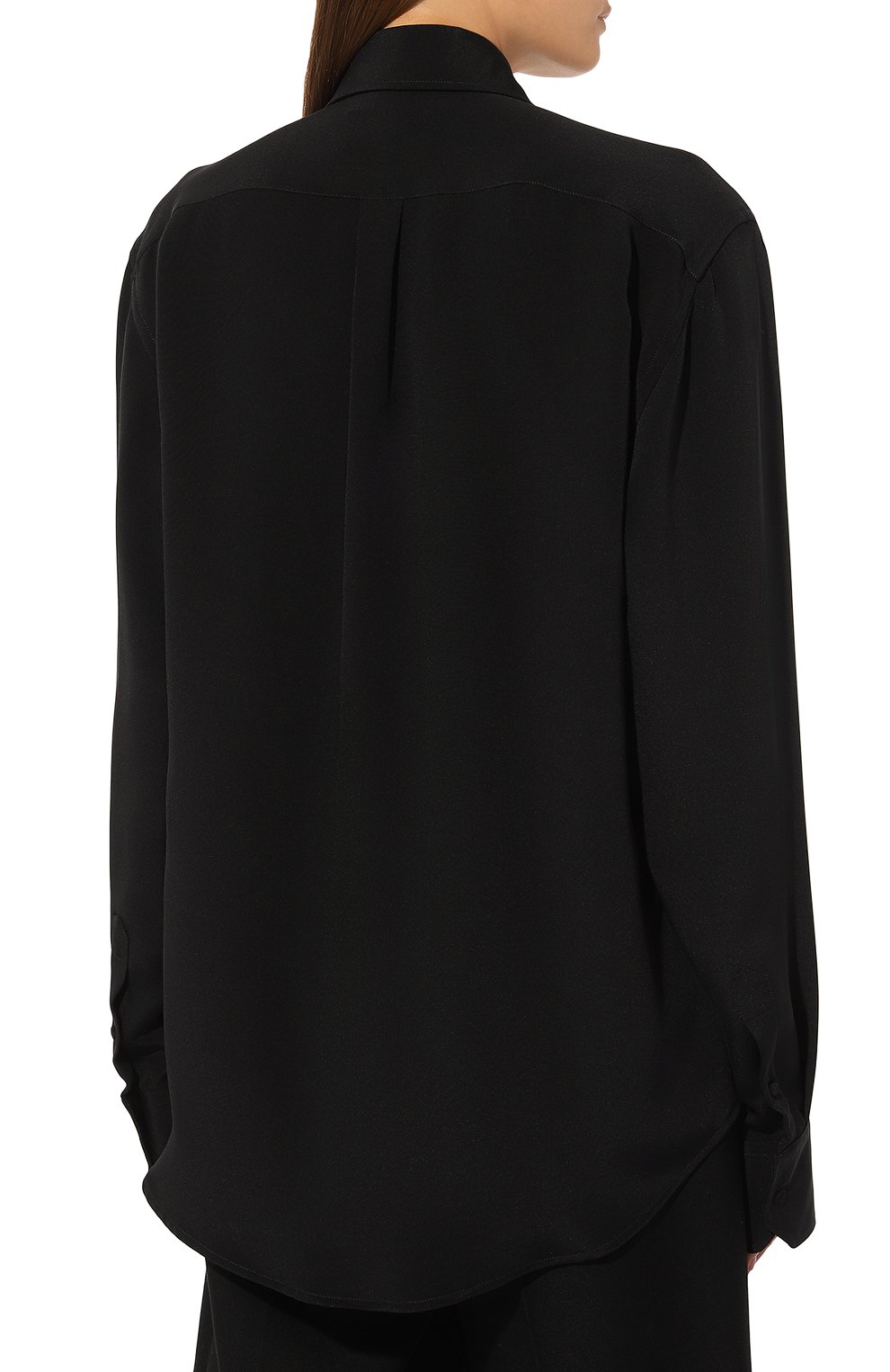 Шелковая блузка ARMARIUM черного цвета по цене 108000 руб., арт. ARMFWT010/SE02, фото 4 Шелковая блузка ARMARIUM, арт. ARMFWT010/SE02, фото 4