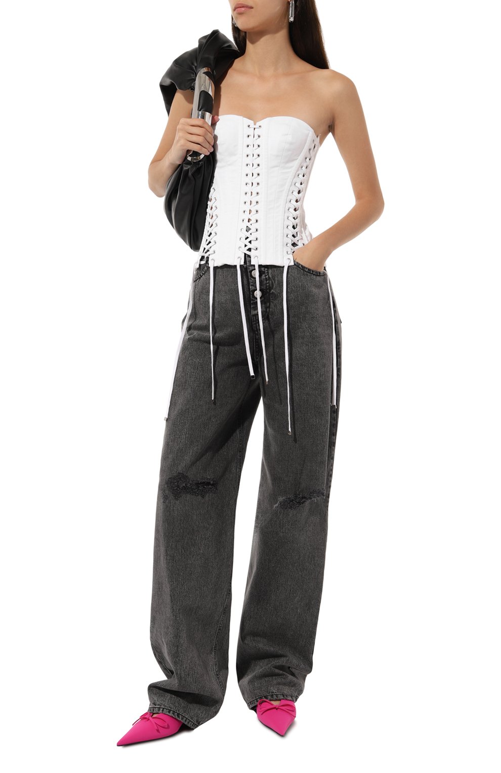 Текстильные мюли knife bow 40 BALENCIAGA, арт. 782553/W2ES0, фото 2