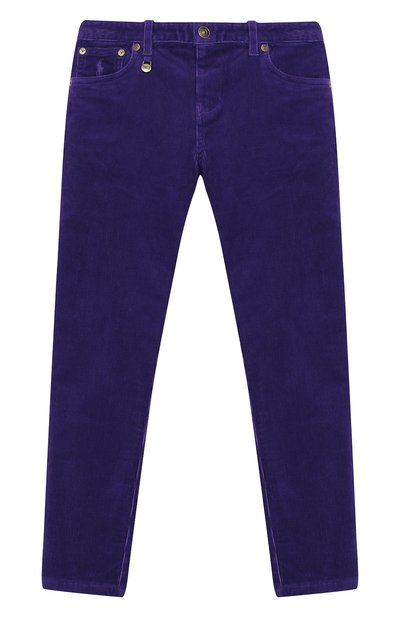 Вельветовые брюки POLO RALPH LAUREN фиолетового цвета по цене 9470 руб., арт. 312750891, фото 1 Вельветовые брюки POLO RALPH LAUREN, арт. 312750891, фото 1