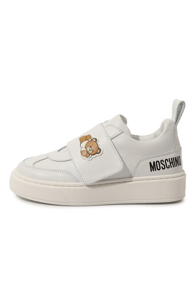 Кожаные кеды MOSCHINO, арт. 78704/VAR4/28-35, фото 2