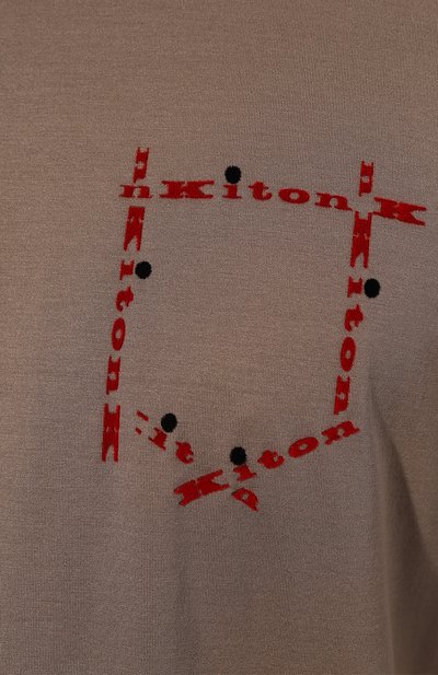 Хлопковая футболка KITON, арт. UK1163W23, фото 5