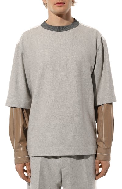 Комбинированный свитшот DRIES VAN NOTEN, арт. 242-020746-9261, фото 3