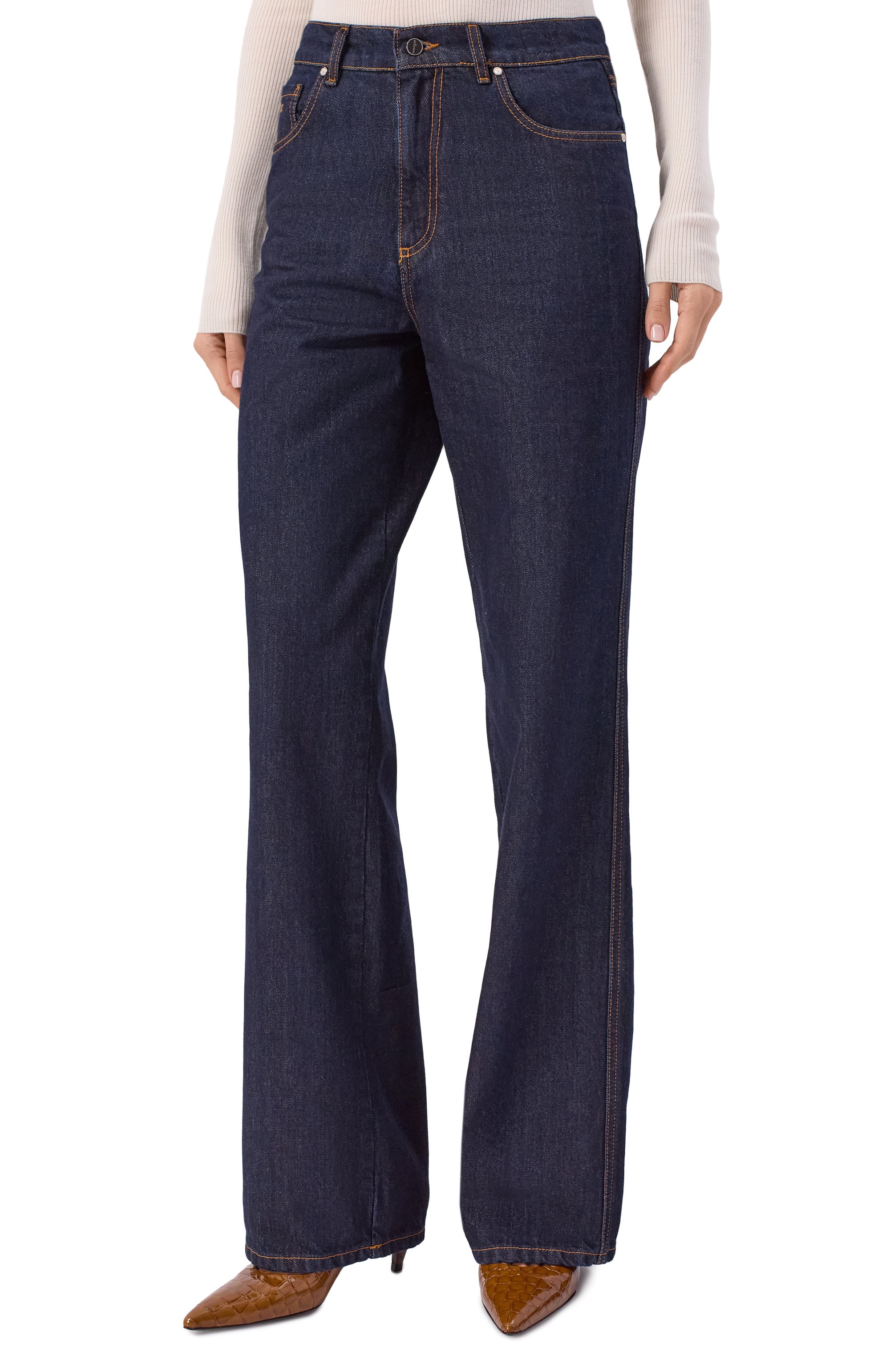 Джинсы KITON темно-синего цвета по цене 104000 руб., арт. DJ60103K0509H02, фото 3 Джинсы KITON, арт. DJ60103K0509H02, фото 3