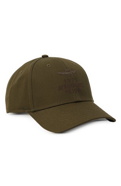 Хлопковая бейсболка AERONAUTICA MILITARE хаки цвета по цене 6815 руб., арт. 232/HA1142CT2848, фото 1 Хлопковая бейсболка AERONAUTICA MILITARE, арт. 232/HA1142CT2848, фото 1