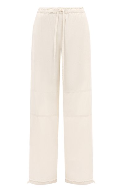 Женские брюки из хлопка и льна ACNE STUDIOS, арт. FN-WN-TR0U001105