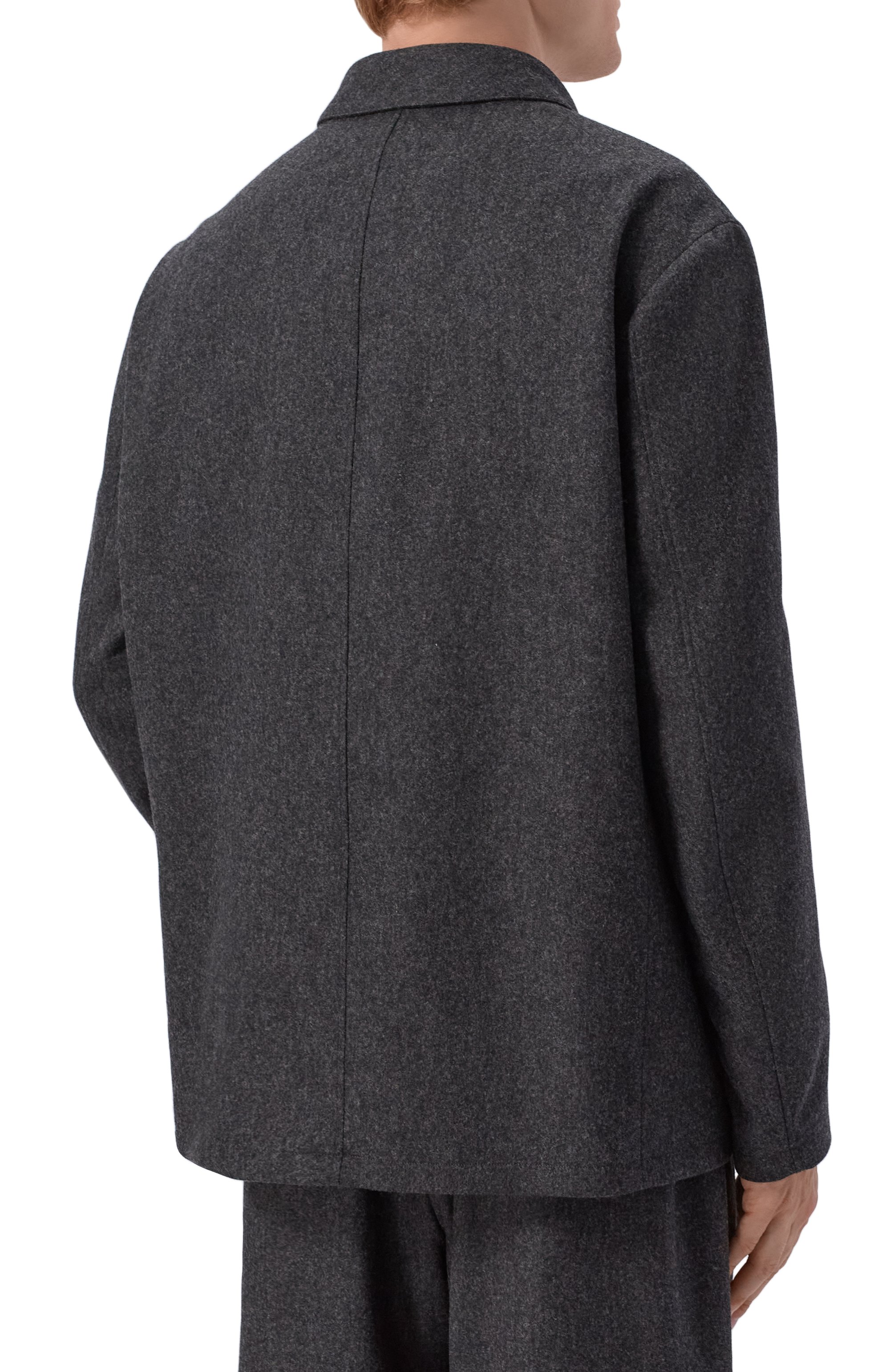 Шерстяной пиджак JIL SANDER темно-серого цвета по цене 386000 руб., арт. J22SW0188/J40333, фото 4 Шерстяной пиджак JIL SANDER, арт. J22SW0188/J40333, фото 4