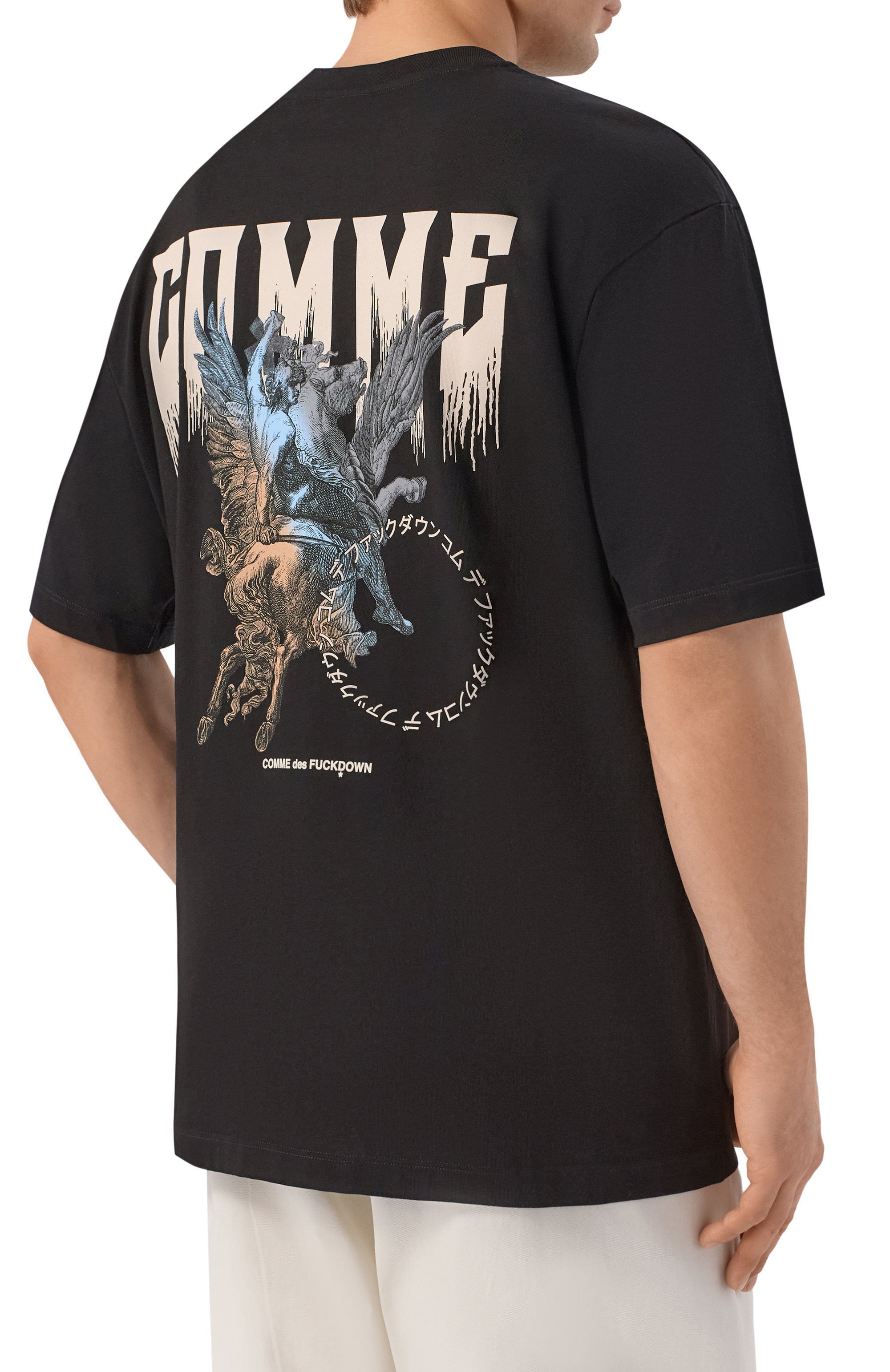 Хлопковая футболка COMME DES FUCKDOWN, арт. CFABM01938, фото 4
