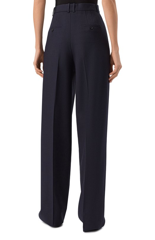 Шерстяные брюки Saint Laurent 824389/Y5K32 Синий  824389/Y5K32 Фото 4