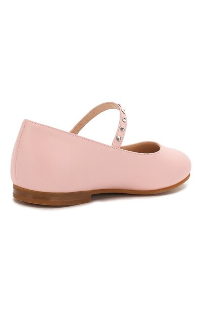 Кожаные балетки IL GUFO розового цвета по цене 22700 руб., арт. G313/VITELL0 NAPPAC0/27-30, фото 3 Кожаные балетки IL GUFO, арт. G313/VITELL0 NAPPAC0/27-30, фото 3