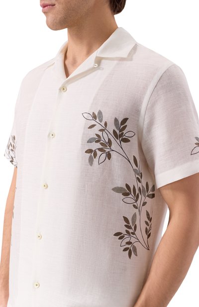 Льняная рубашка VAN LAACK белого цвета по цене 34950 руб., арт. VL-RIDU-S/170549, фото 5 Льняная рубашка VAN LAACK, арт. VL-RIDU-S/170549, фото 5