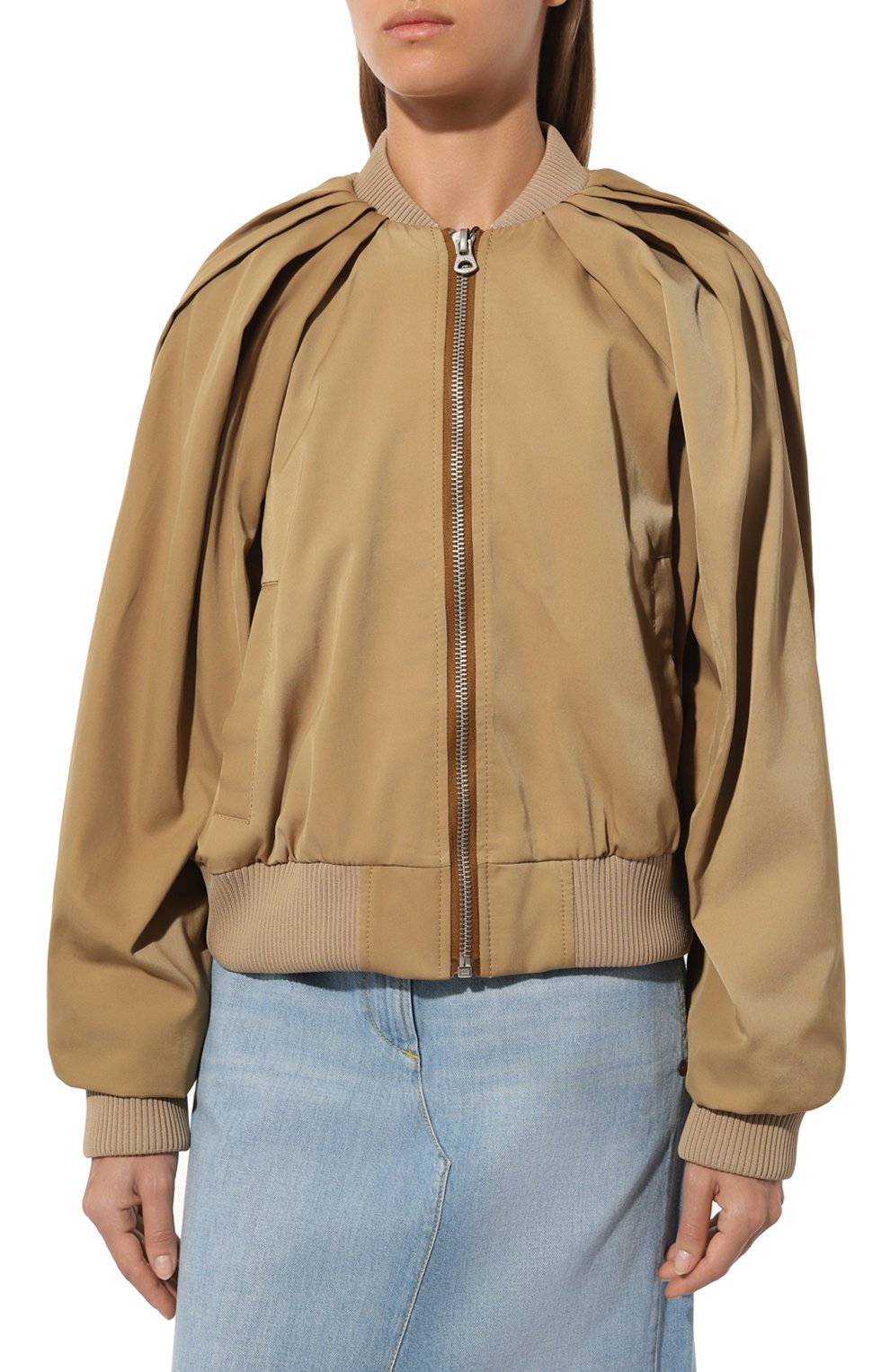 Бомбер RED SEPTEMBER бежевого цвета по цене 45000 руб., арт. 324.02.55.03.1, фото 3 Бомбер RED SEPTEMBER, арт. 324.02.55.03.1, фото 3