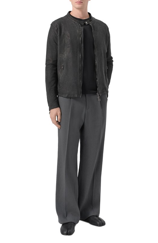 Брюки изо льна и вискозы Dries Van Noten 020900/3237 Серый  020900/3237 Фото 2